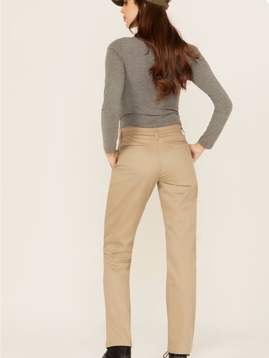 Dickies Pants - Dickies Women's Straight-Leg Pants in Khaki Beige